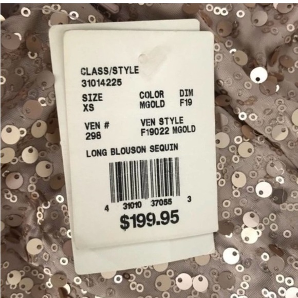 David’s bridal gold sequin formal dress. EUC Worn once.  XS. - Picture 10 of 10